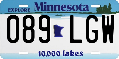 MN license plate 089LGW