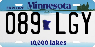 MN license plate 089LGY