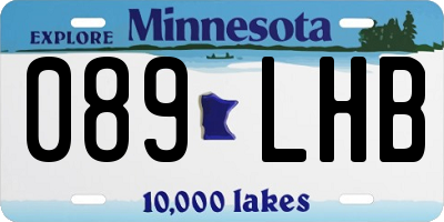 MN license plate 089LHB