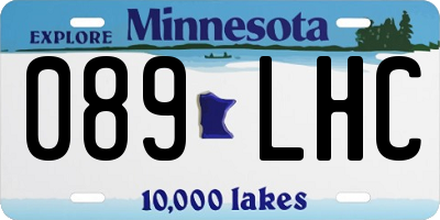 MN license plate 089LHC