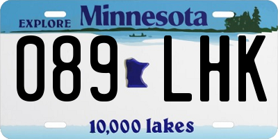 MN license plate 089LHK