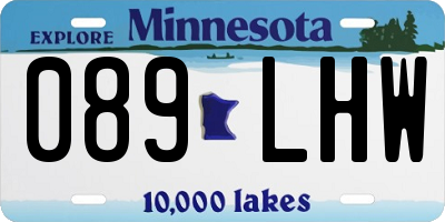MN license plate 089LHW