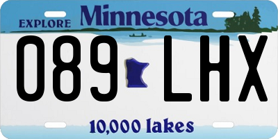 MN license plate 089LHX