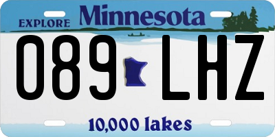 MN license plate 089LHZ