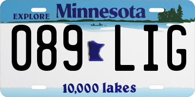 MN license plate 089LIG