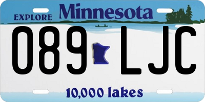 MN license plate 089LJC