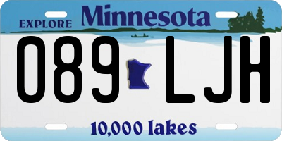 MN license plate 089LJH
