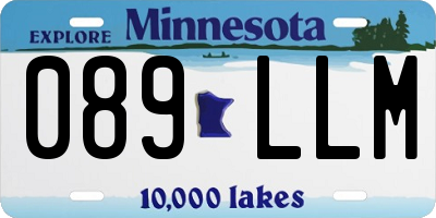 MN license plate 089LLM