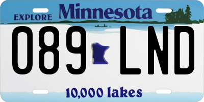 MN license plate 089LND