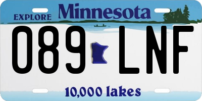 MN license plate 089LNF