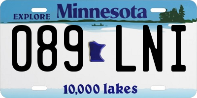 MN license plate 089LNI
