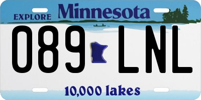 MN license plate 089LNL