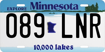 MN license plate 089LNR