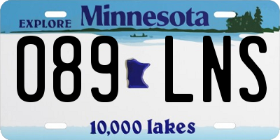 MN license plate 089LNS