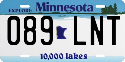 MN license plate 089LNT