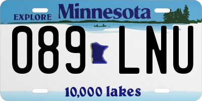 MN license plate 089LNU