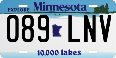 MN license plate 089LNV