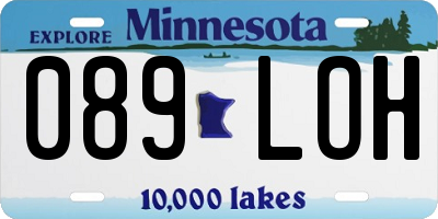 MN license plate 089LOH