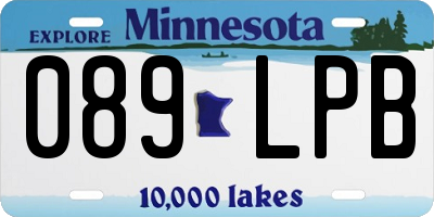 MN license plate 089LPB