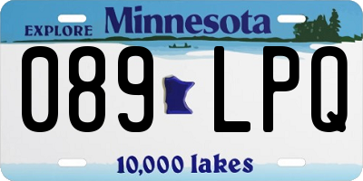 MN license plate 089LPQ