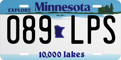 MN license plate 089LPS
