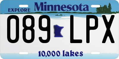 MN license plate 089LPX