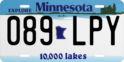MN license plate 089LPY