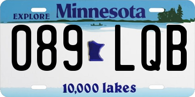 MN license plate 089LQB