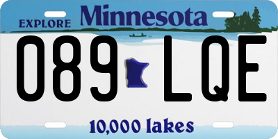MN license plate 089LQE