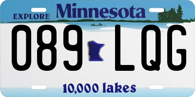 MN license plate 089LQG