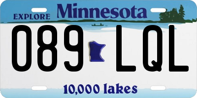 MN license plate 089LQL
