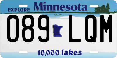 MN license plate 089LQM