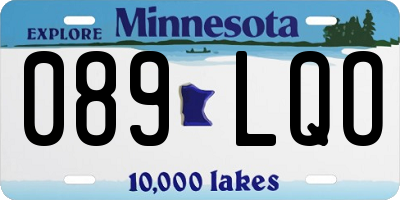 MN license plate 089LQO