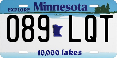 MN license plate 089LQT