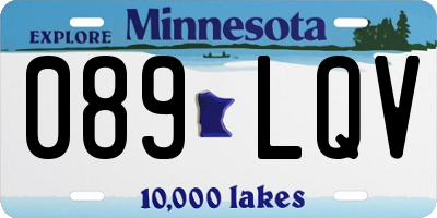 MN license plate 089LQV