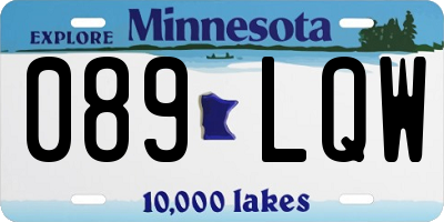 MN license plate 089LQW