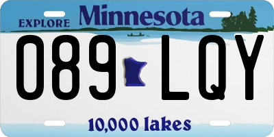 MN license plate 089LQY