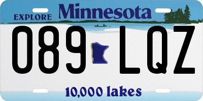 MN license plate 089LQZ