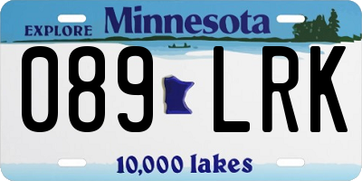 MN license plate 089LRK