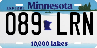 MN license plate 089LRN