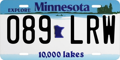 MN license plate 089LRW