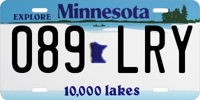 MN license plate 089LRY