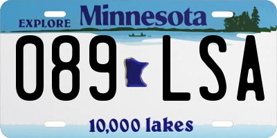 MN license plate 089LSA