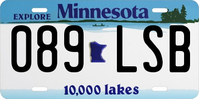 MN license plate 089LSB