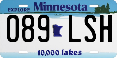 MN license plate 089LSH
