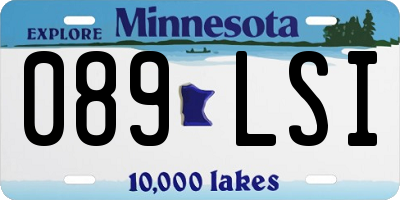 MN license plate 089LSI