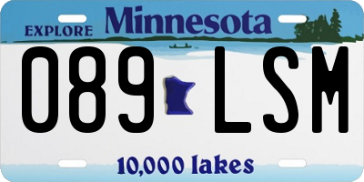 MN license plate 089LSM