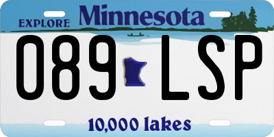 MN license plate 089LSP