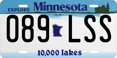 MN license plate 089LSS