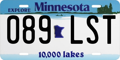 MN license plate 089LST